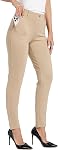 Willit Women's Yoga Dress Pants Skinny Work Slacks Slim Fit Stretch Office Casual Pants 4 Pockets 27"/28"/29"/30"