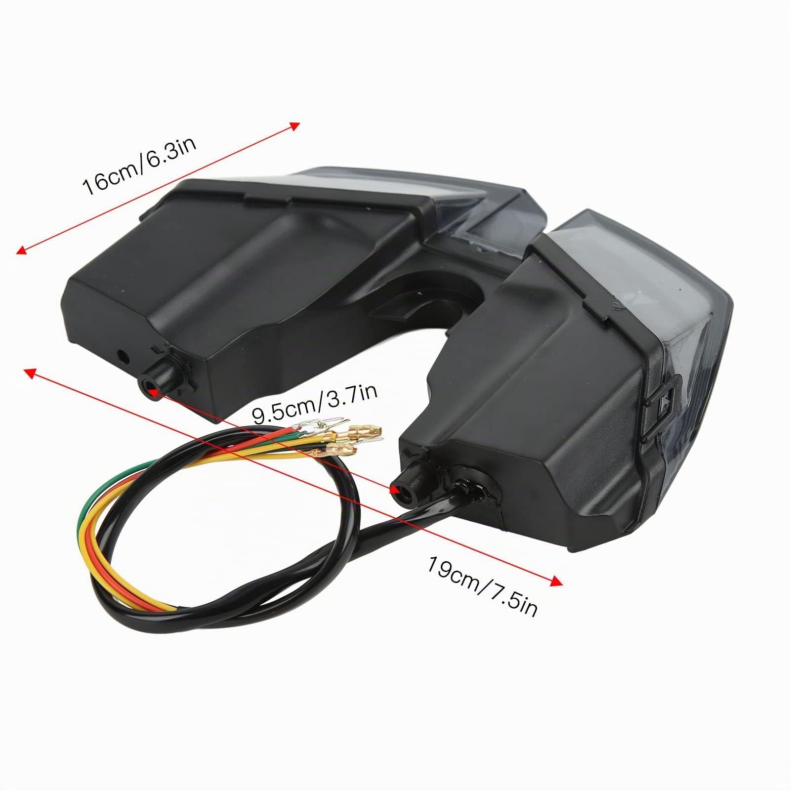 Fanale Posteriore a LED per Moto, Fanali Posteriori KIMISS Lampada di Arresto di Guida del Freno Lente Fumé Sostituzione della Lente in PMMA per HYPERMOTARD 821 939 950 SP 2012‑2021