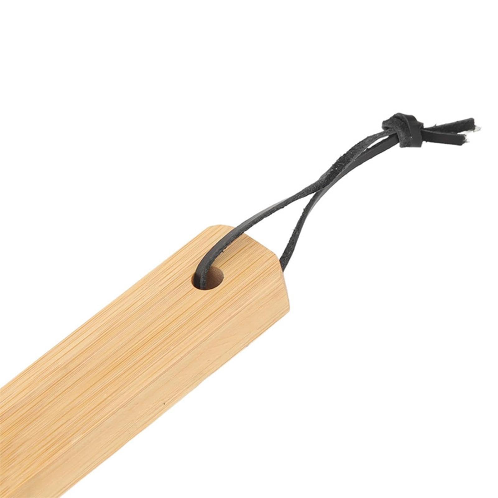 Cepillo de piedra para pizza, raspador de cepillo de limpieza con mango de madera extralargo, herramienta raspadora de cepillo resistente al calor, limpiador de piedra de pizza para horno de pizza | Herramienta raspadora de cepillo resistente al calor sin