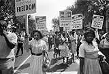 March On Washington 1963 Npicketers Carrying Signs Calling For Equal Rights Integrated Schools And Decent Housing At The March On Washington 28 August 1963 Photographed By Warren K Leffler Poster Prin