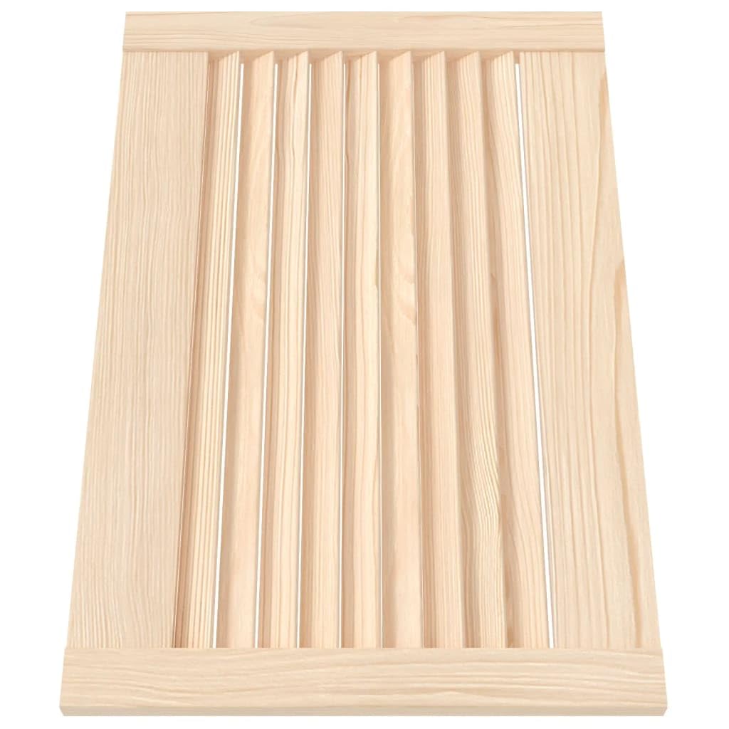 SKM Puerta de Armario de Lamas 4 uds Madera de Pino 39,5x59,4 cm,Bricolaje,Accesorios de Bricolaje,Ferretería para armarios,Puertas de armarios,Marrón,6.12 kg,151114