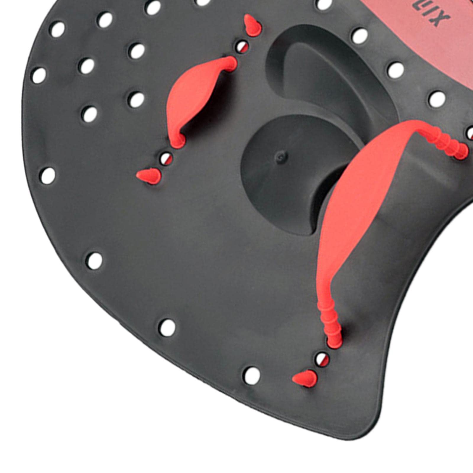 Lot de 3 pagaies plates professionnelles pour entraînement de natation Rouge Taille L