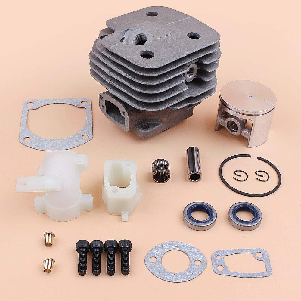 Big BORE 52MM Cilindro Pistón Tornillo Junta Reconstrucción Kit Ajuste para Husqvarna 61 268 272 272XP Motosierra Motor Recambios Nikasil Placa