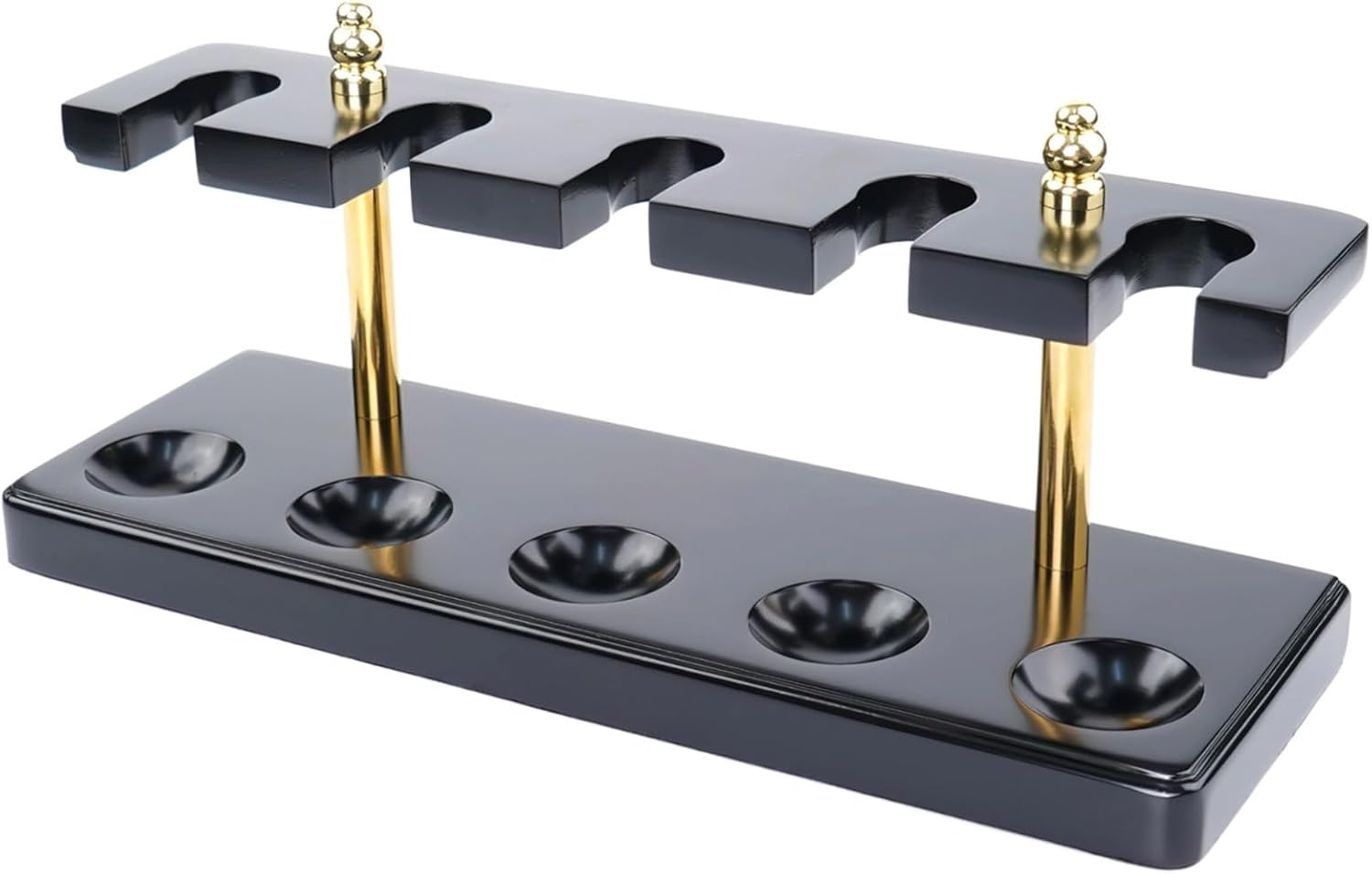 Solid Wooden Pipe Rack, Holds 5 Pipes, Made from Beech with Wax Oil Finish, Ideal for Storage and Decor