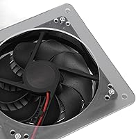 Vista 8 de DAUERHAFT Ventilador solar de 100 W, ventilador de escape solar compacto y ventilador de gallinero para invernaderos, casas de perros, cobertizos