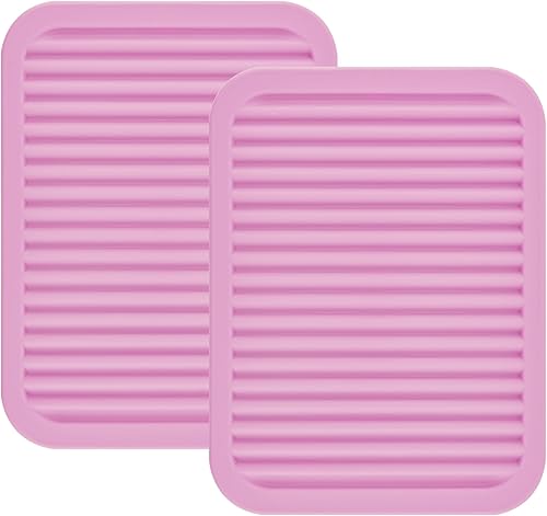 Salvamanteles de silicona para ollas y sartenes calientes, almohadillas calientes para encimera de cocina, tapete de salvamanteles multiusos y