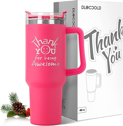 Miniatura 7 de DLOCCOLD Regalos de agradecimiento, regalos de agradecimiento para empleados para compañeros de trabajo, regalos inspiradores, vaso de 40 onzas con
