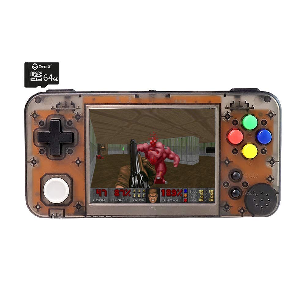 GKD350H Weiße transparente tragbare Retro-Gaming-Handheld-Konsole 
