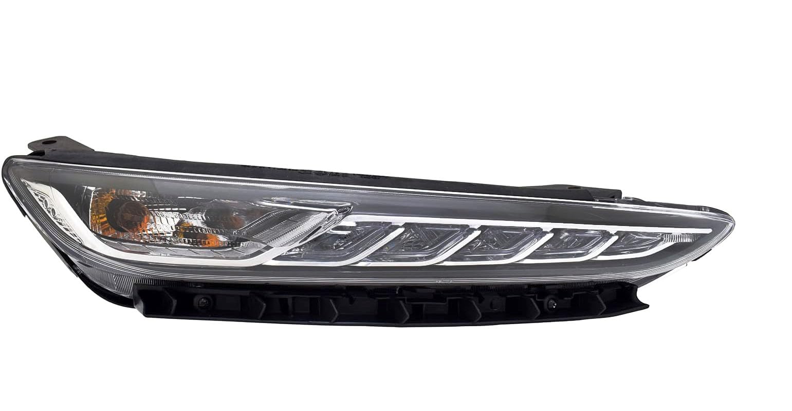 ALLIGATOR AUTO LIGHTS Compatible With Hyundai Kona 2018-2021 LED DRL Daytime Running Light w/Bulbs, with Adaptive Cornering, Right/Passenger Side, 92208-J9020 / HY2563110 DOT/SAE Compliant