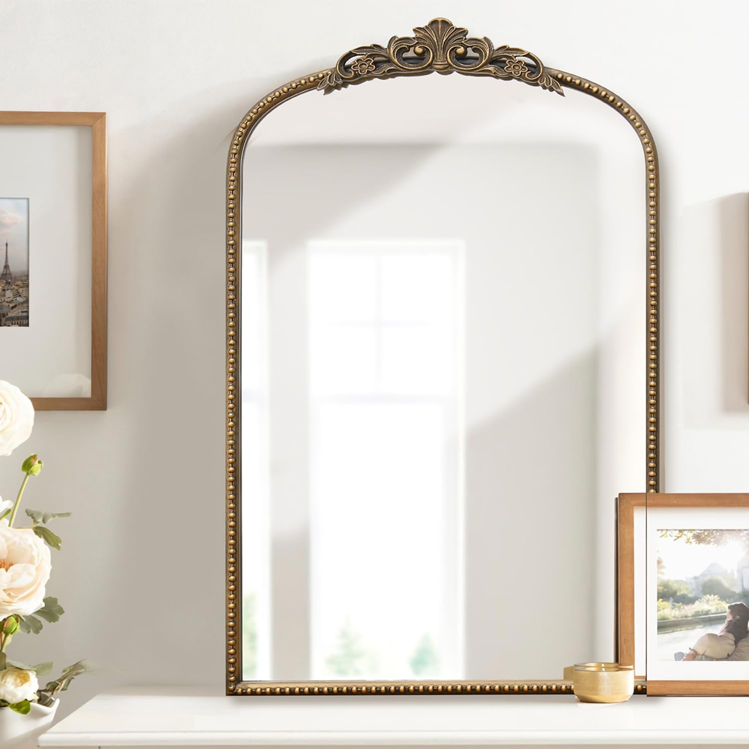 Amazon.com: Barnyard Designs 20" x 30" Vintage Gold Mirror - Ornate ...