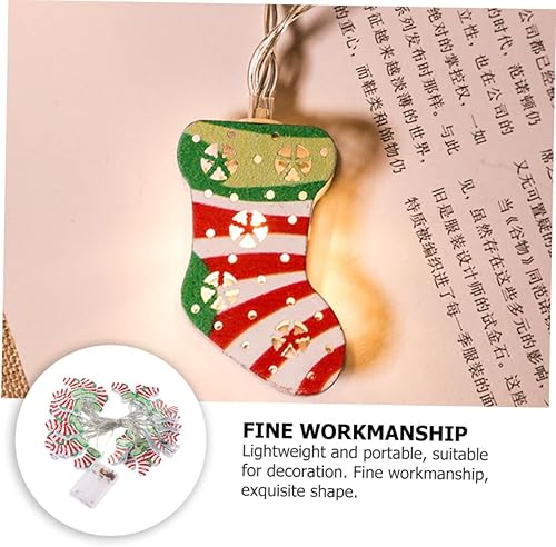 Miniatura 9 de 1 juego de luces LED de hadas de luces de Navidad, calcetines de Navidad, luz colgante de Navidad, luz de hadas de Navidad, luces de hadas para