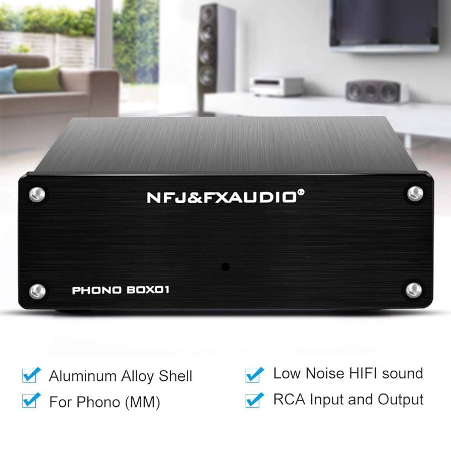 Amazon.com: FX AUDIO Box 01 Phono Preamp RCA Input Output MM