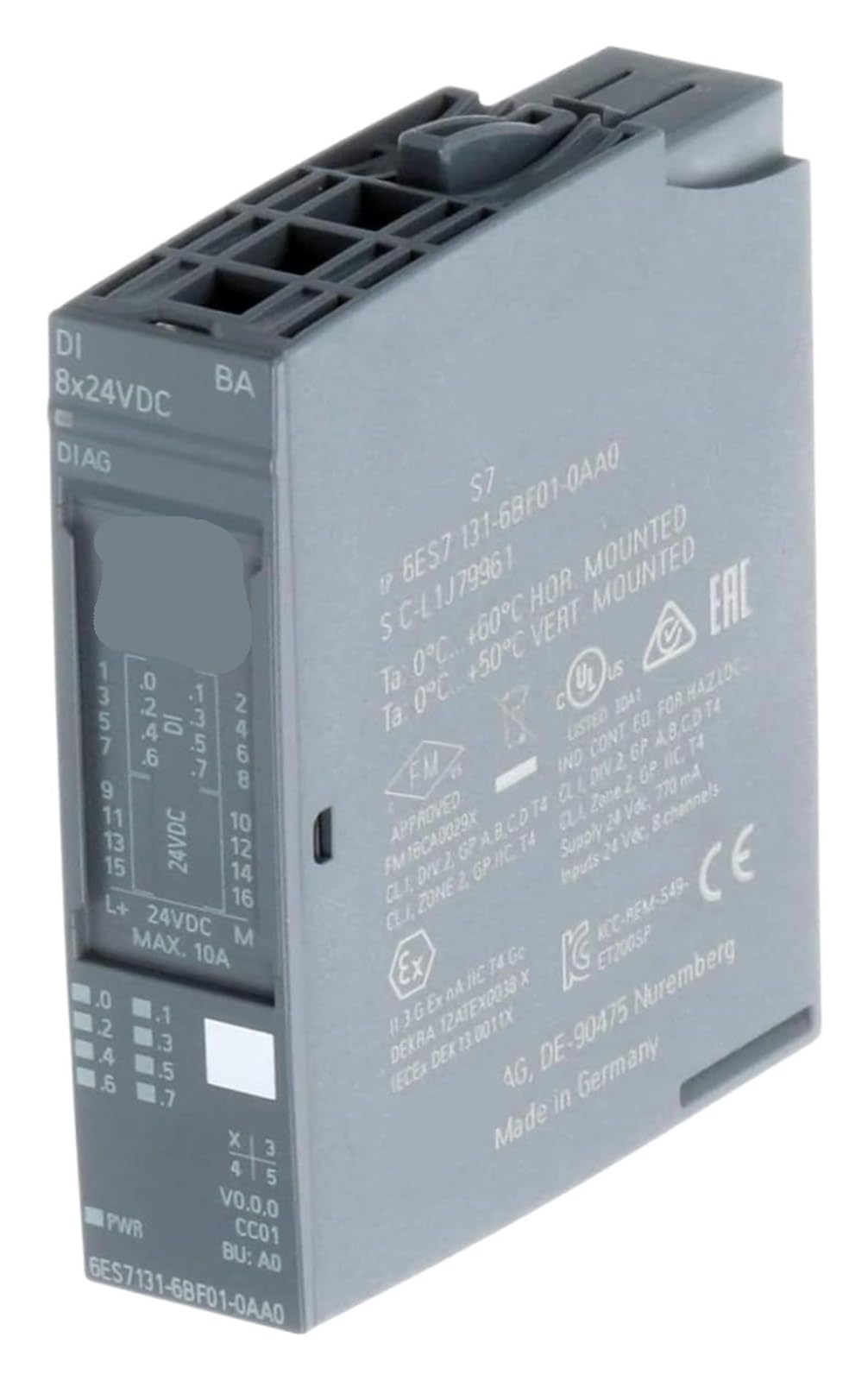 Module ET200SP 6ES7131-6BF61-0AA0 haute densité avec entrées numériques 24 V CC stables