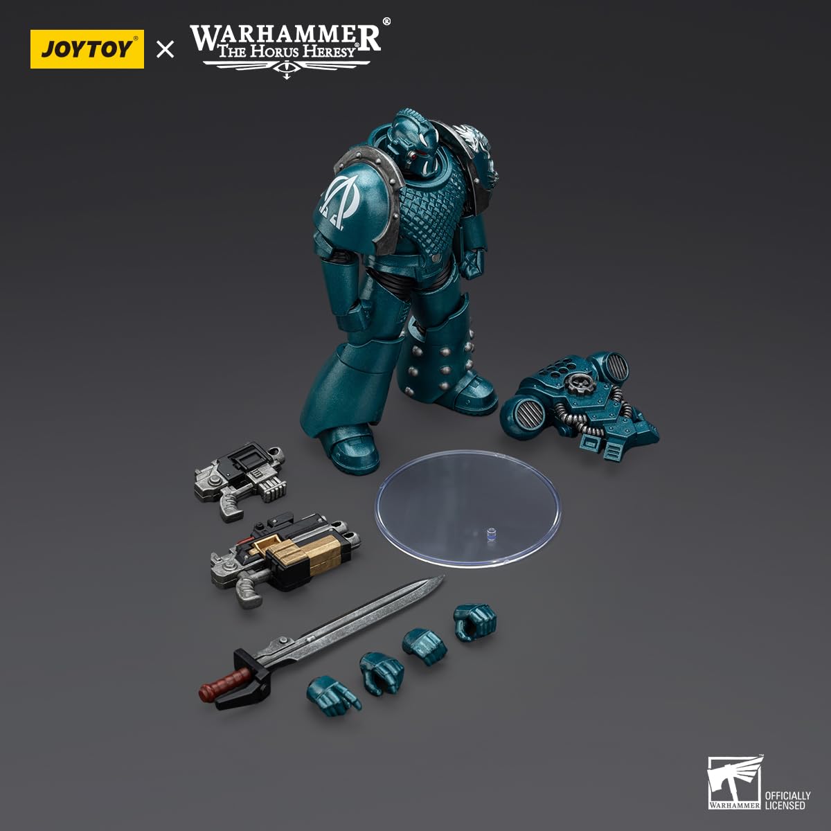 TOYVERSE JOYTOY 1/18 Figura de acción Warhammer The Horus Heresy, Alpha Legion Headhunter Prime, Articulaciones móviles, Modelo de personaje, 15 años y más