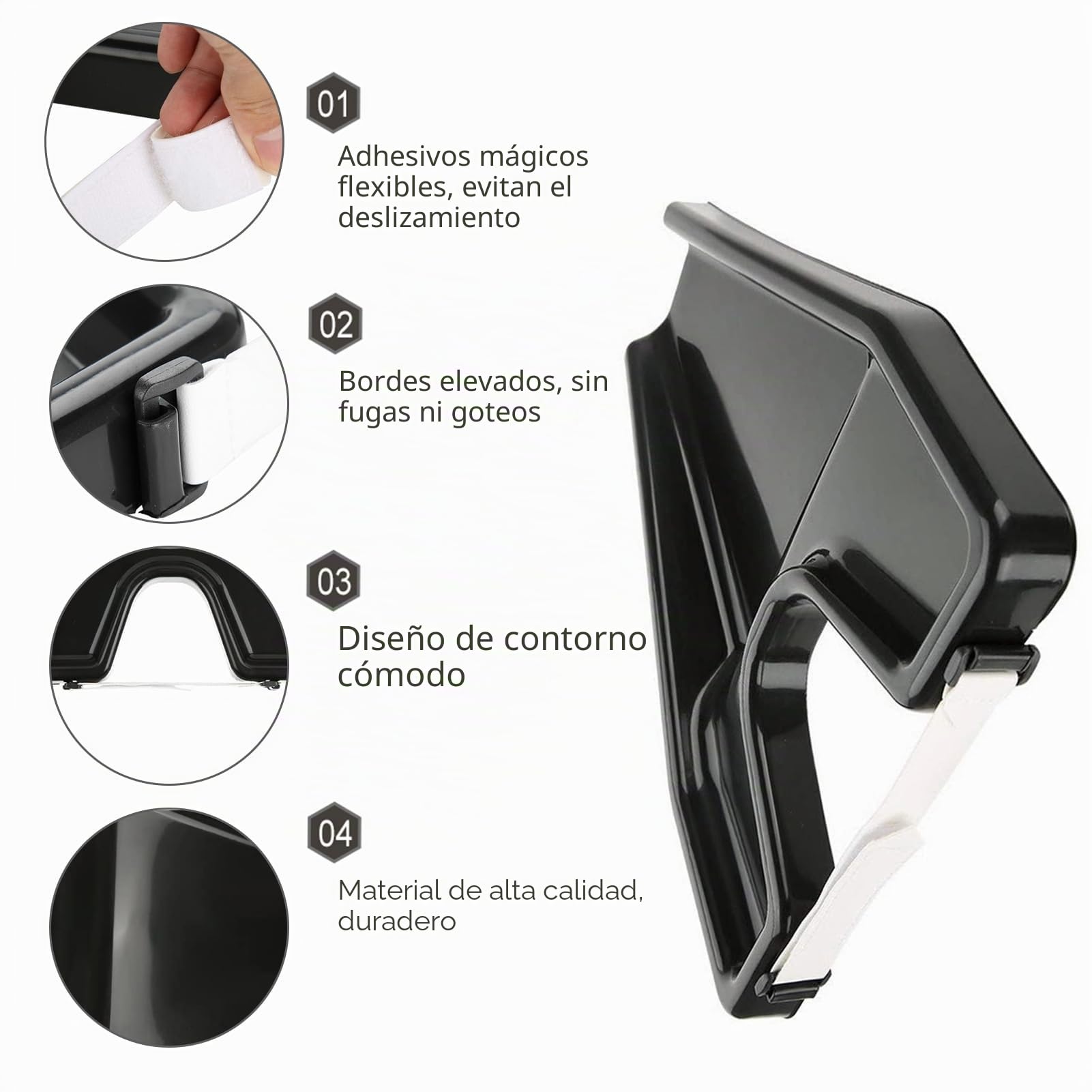 Bandeja Portátil para Lavado de Cabello, Diseño Ergonómico, con Drenaje Directo, para Personas Mayores o Discapacitadas