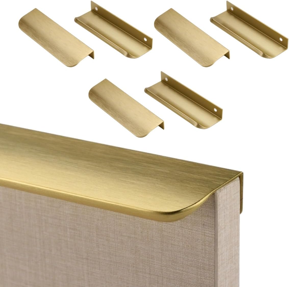 10パックの金のキャビネットのハンドル、128mmの中心の引出しは台所食器棚のドアの寝室のワードローブのドレッサーの引出しのための指