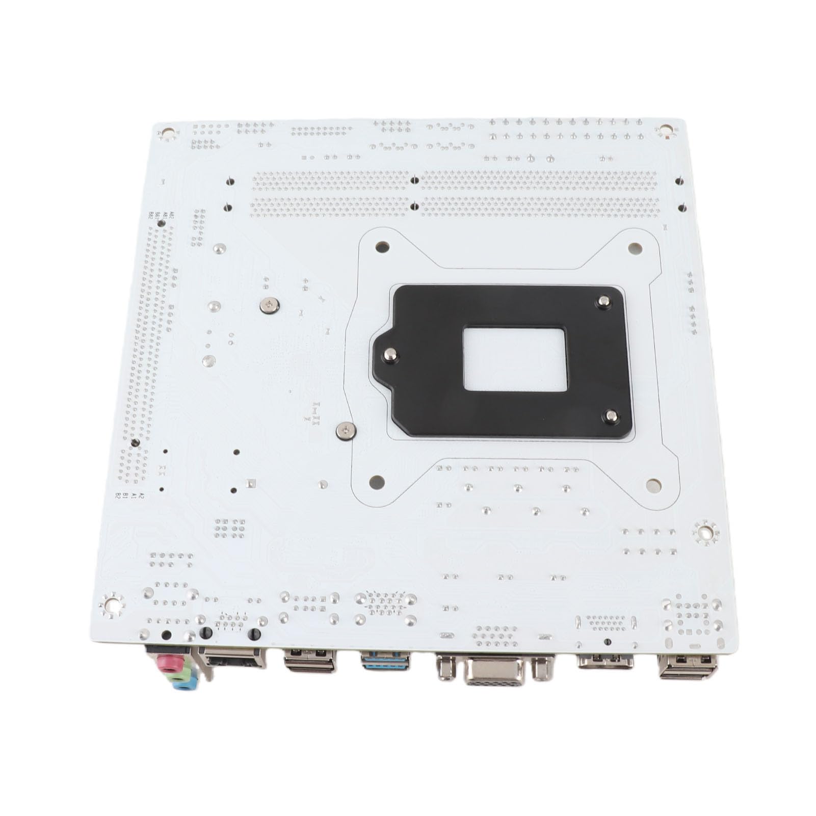 Yunseity Scheda Madre per Computer ITX per LGA1155, Supporta Processori Core I3 I5 I7 e E3 con Slot di Memoria DDR3, Slot M.2, Uscite HD e VGA, Porte USB 3.0