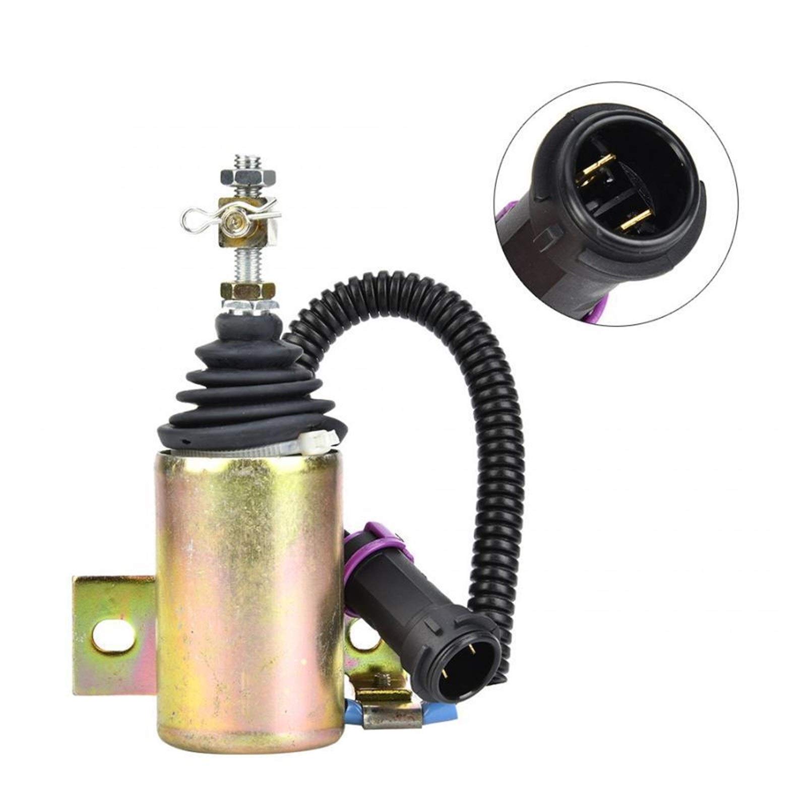 DC 12V Kraftstoff absperren Stopp Shutdown Magnetventil Fit Diesel Elektromagnetventil für Jede Arbeitssituation