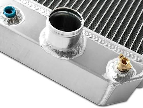 Miniatura 5 de Relé de ventilador de aluminio de 4 filas para radiadores Chevy Impala Bel Air Chevelle Caprice 1963-1968