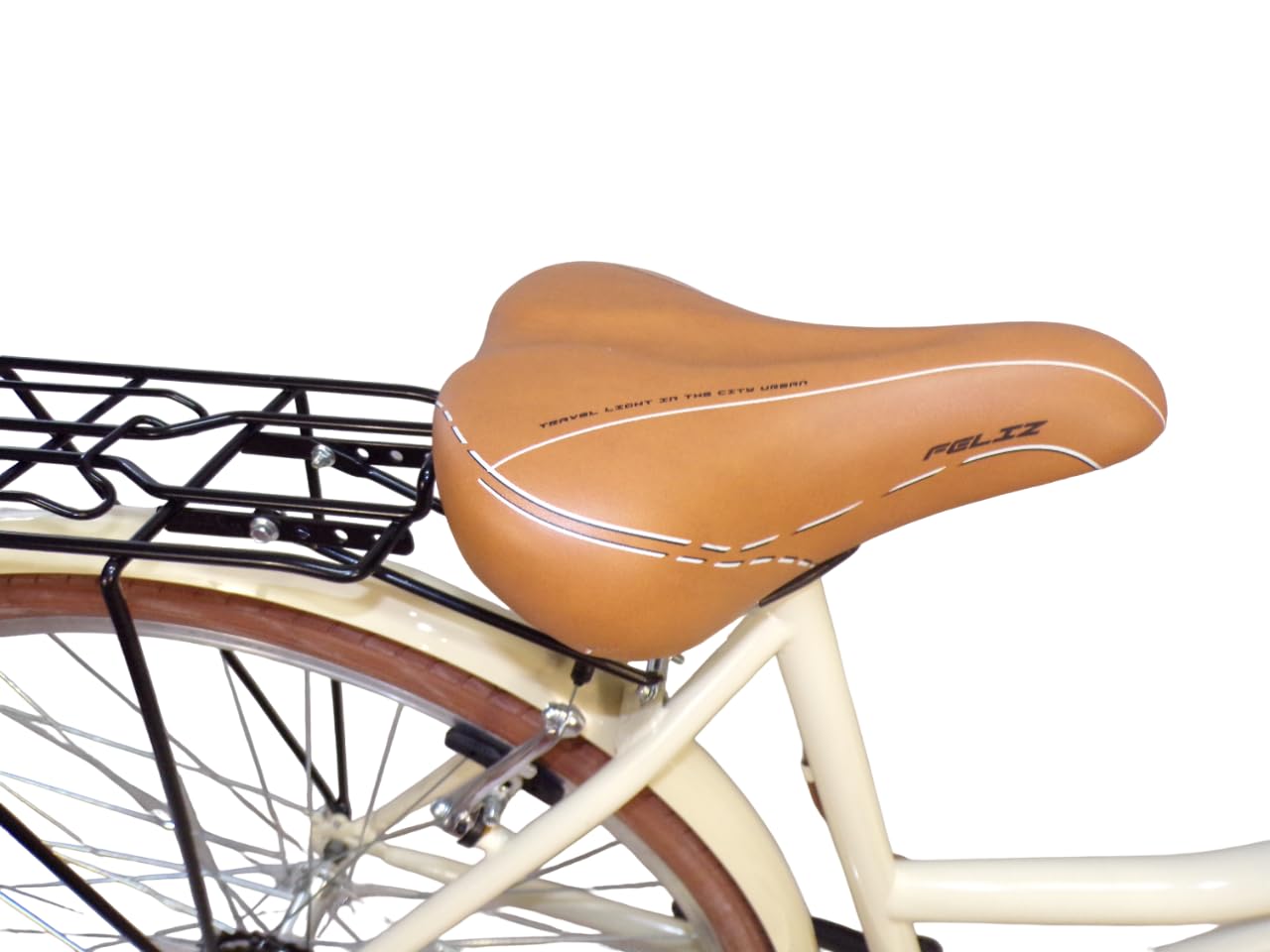 Bicicleta de mujer, de ciudad, de paseo de 28 pulgadas, vintage, retro, cesta de mimbre