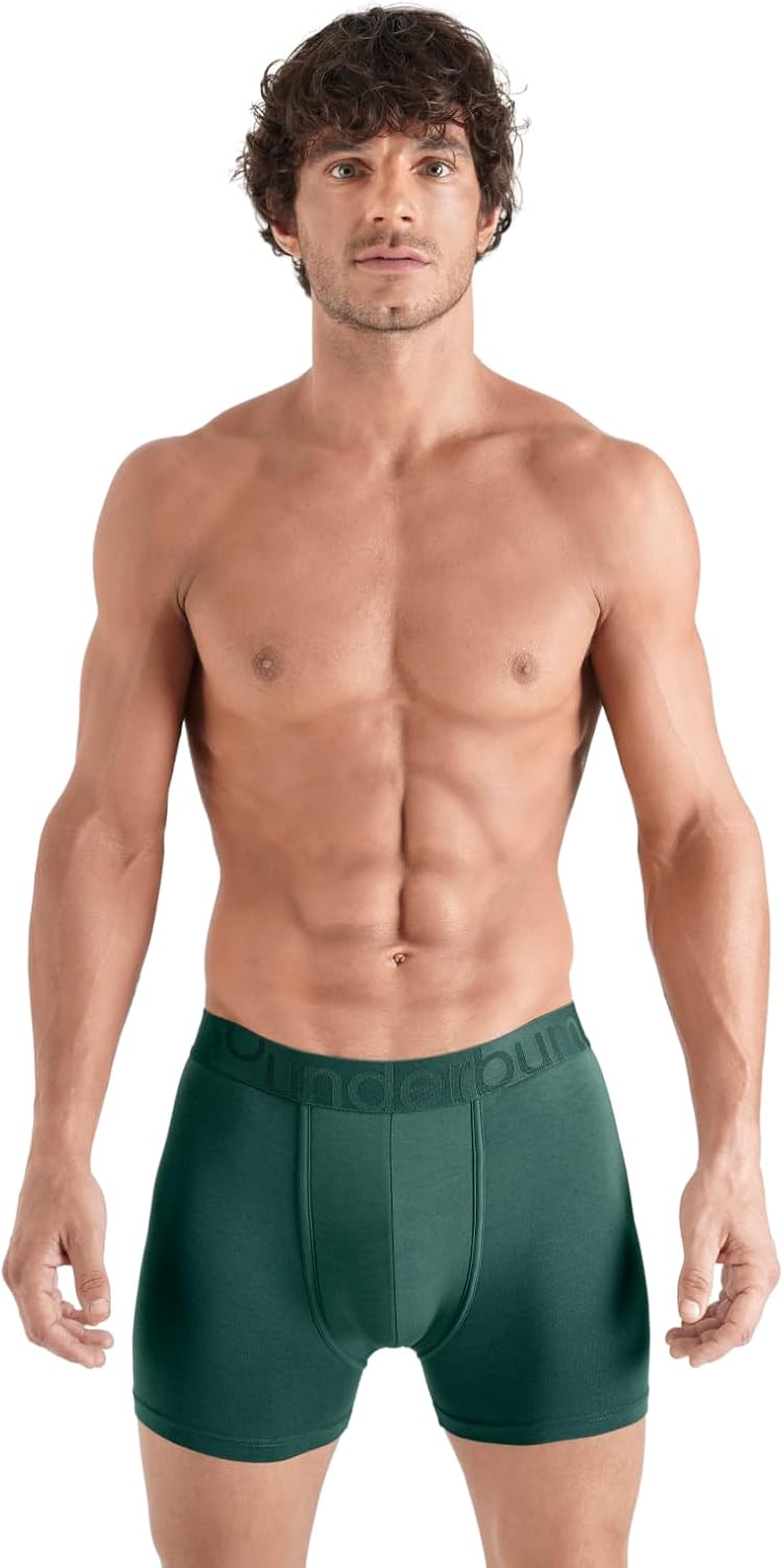 Rounderbum Mens Padded Boxer Brief with Cotton Modal, Hero