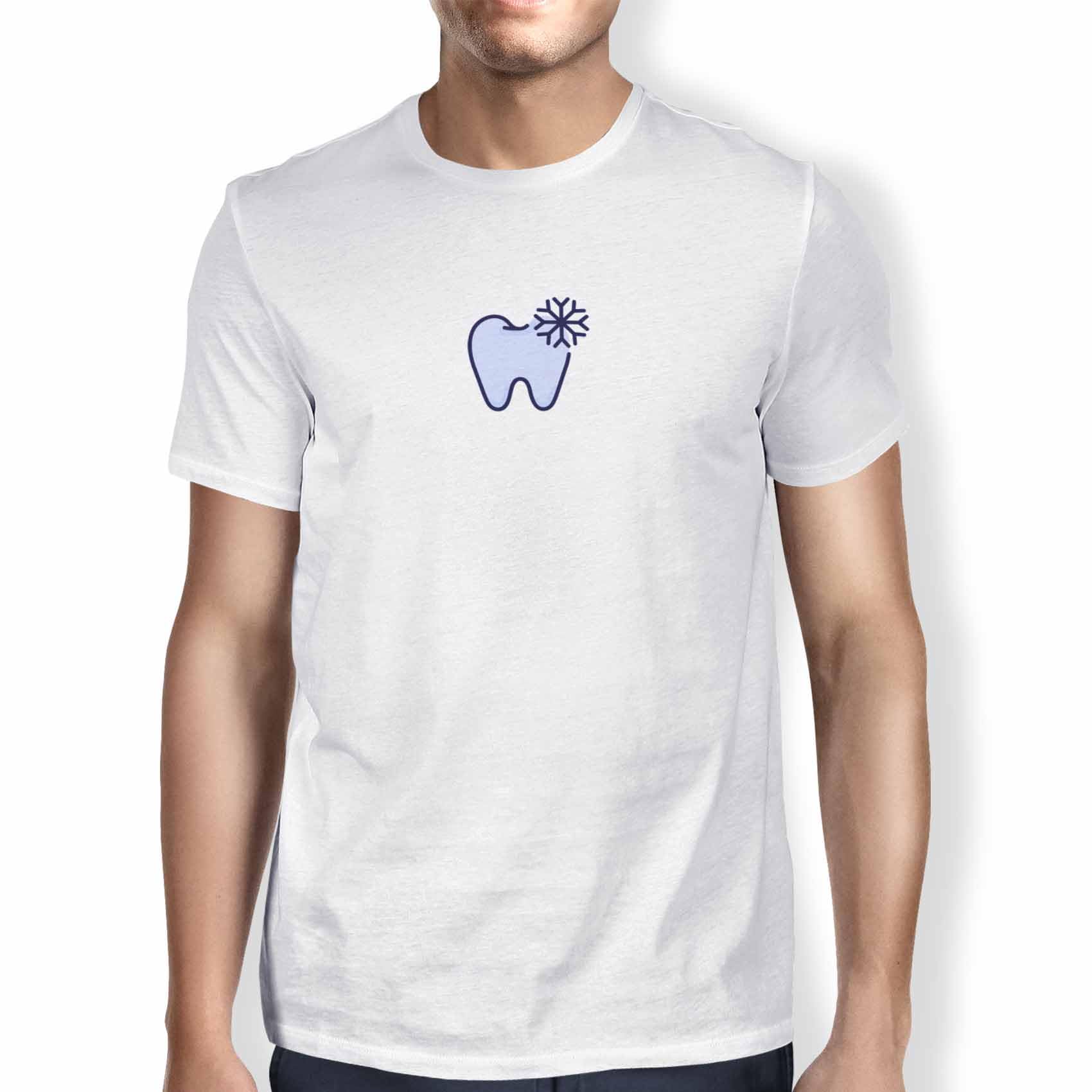 Green Fish Men's White Fdmtsi-101299 T-Shirt, Xl