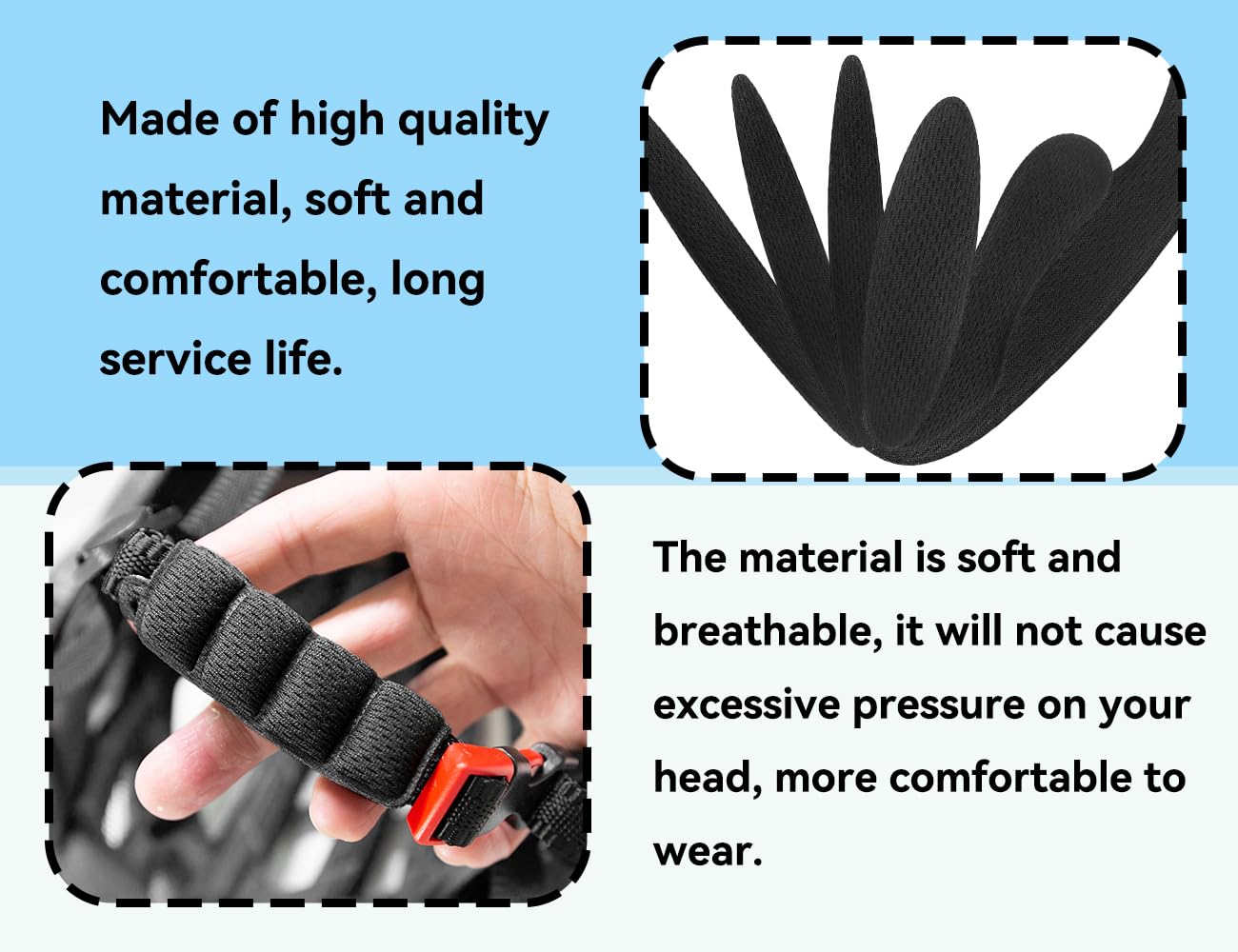 kit imbottitura casco da bicicletta,imbottitura universale per casco in schiuma per bicicletta,imbottitura di ricambio per in spugna(nero)
