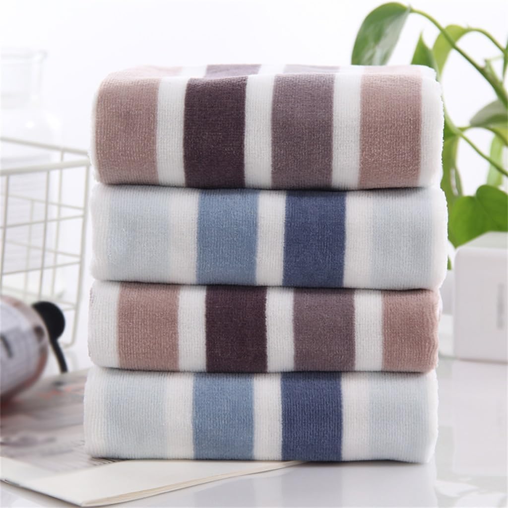 Men Women Striped Velvet Towel Face Towel Set Men Women 34 * 75 Cotton Bathroom Accessories