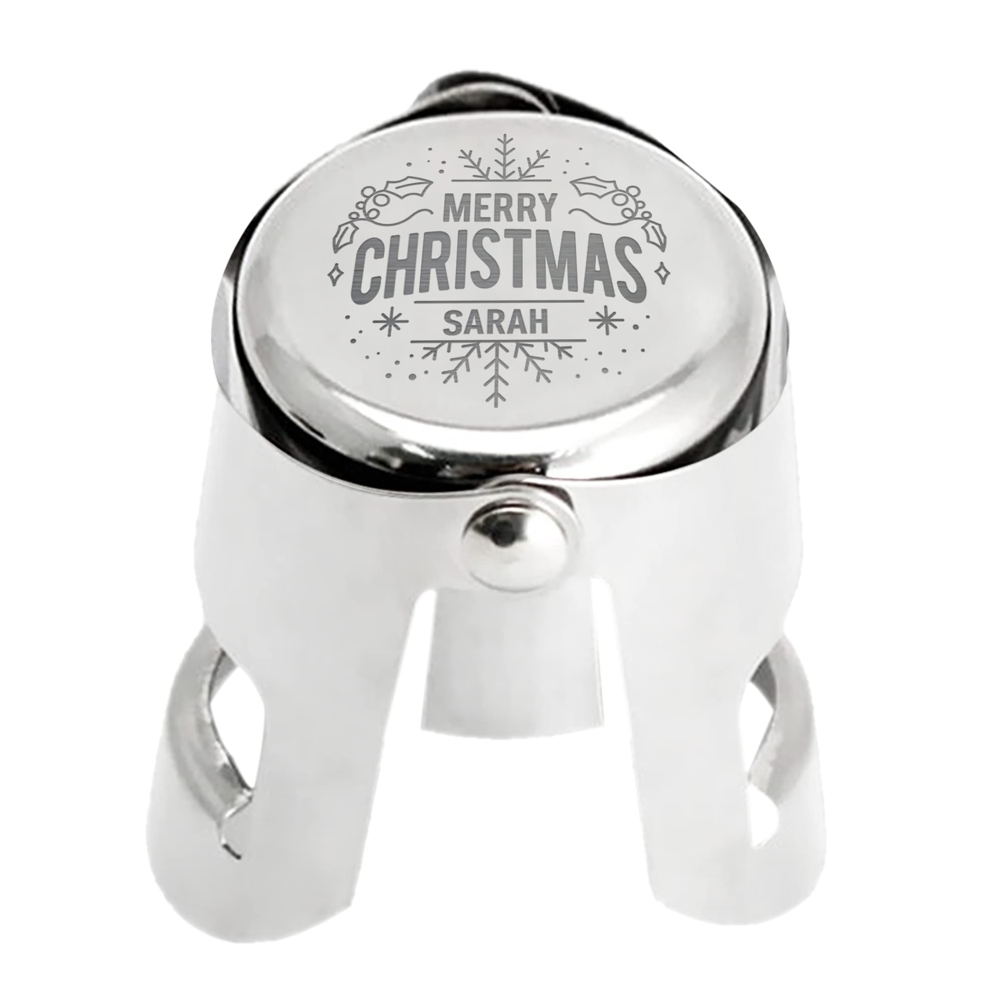 Personalised Wine Stoppers Engraved Champagne Stopper for Christmas Xmas Custom Gift for Him Christmas Prosecco Moscato Spumante Sparkling Bottle Stoppers （Design 6）