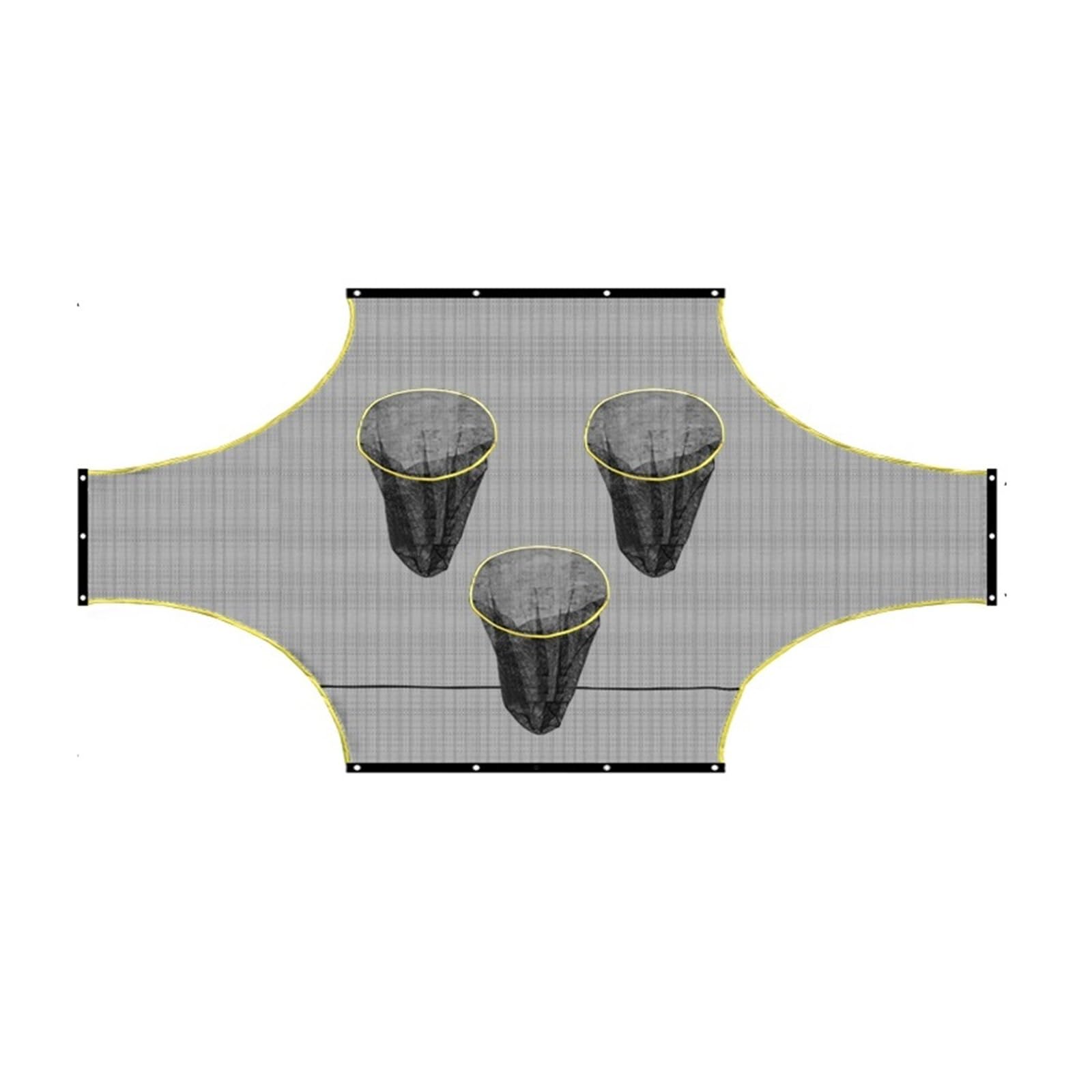 Soccer Net 1PC 3 fori Calcio Goal Tiro Precisione Strumento di Allenamento Multi-target Calcio Rete di Formazione 5 7 11 dimensioni