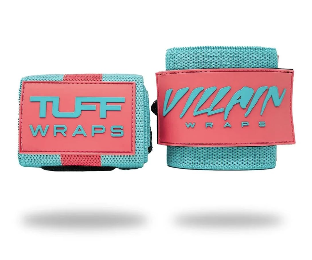 Villain Wrist Wraps, Pink Teal