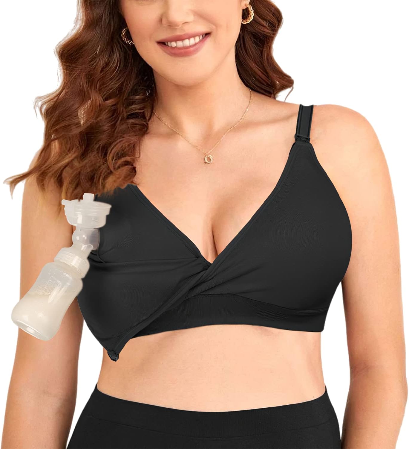 4HOW Pumping Bra Hands Free Pumping and Nursing Bra All in One