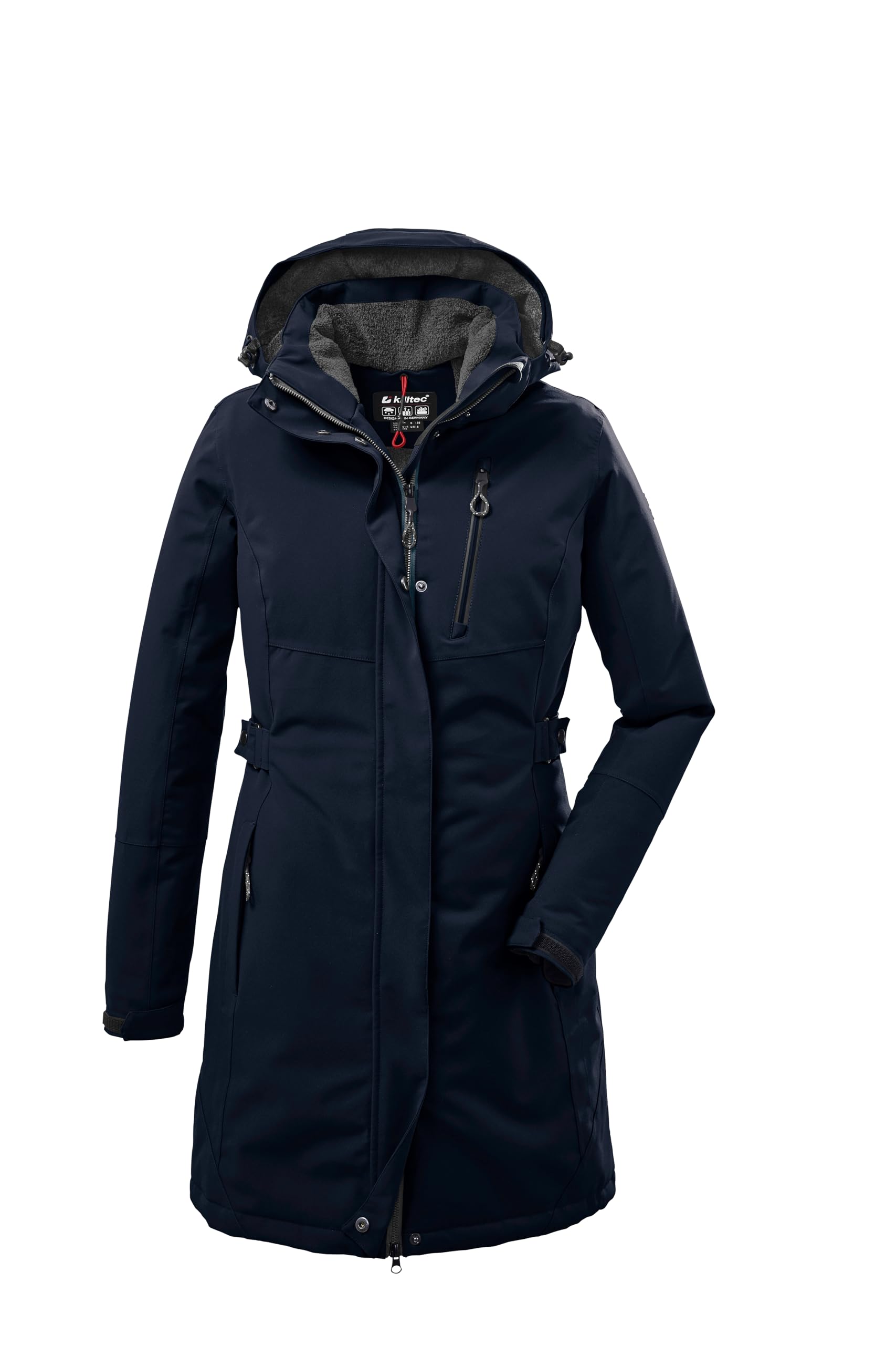 Killtec Kow 165 Wmn Prk Parka funkcyjna z odpinanym kapturem zapinana na zamek damska