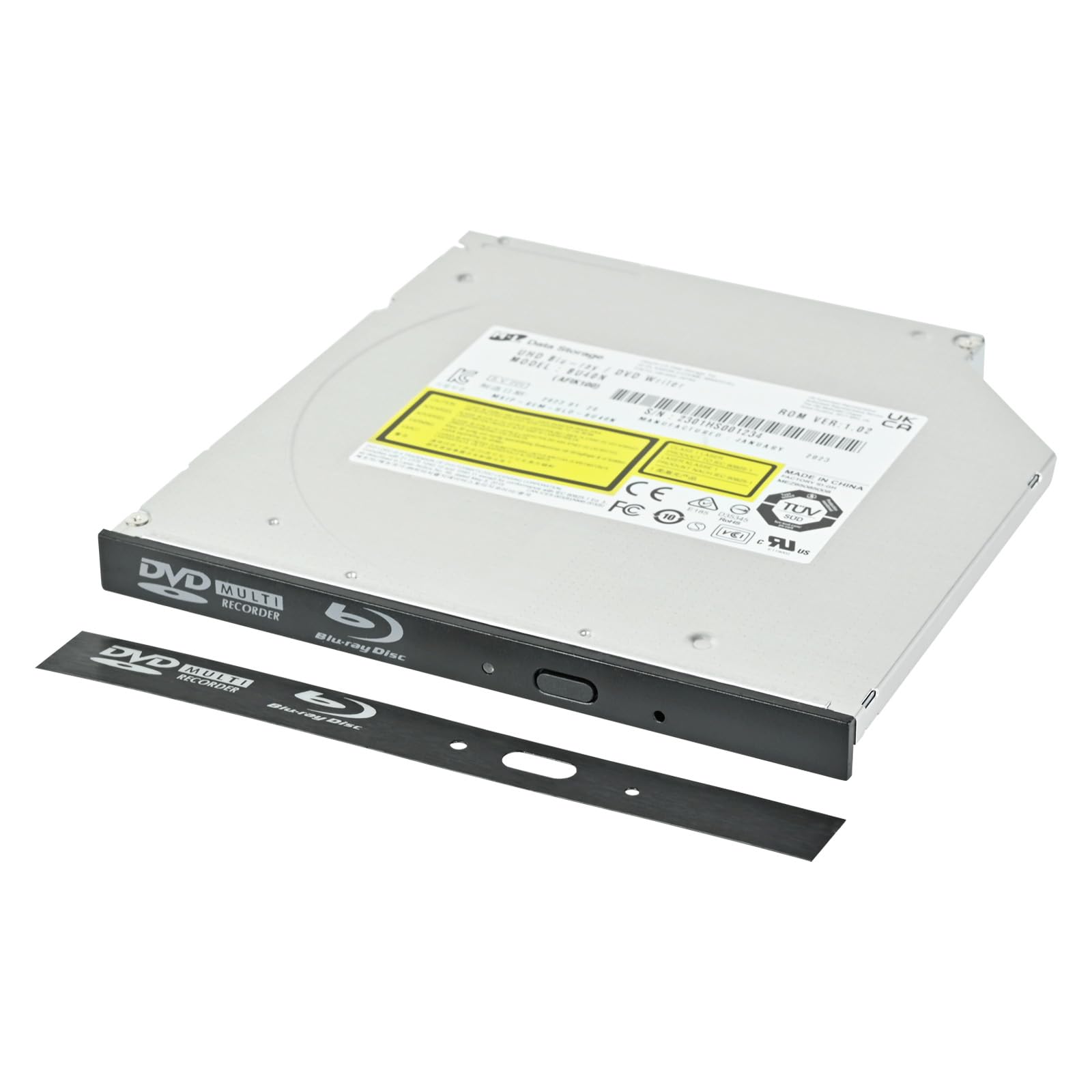 Silverstone TOB04 Ultraschmales Internes Optisches 9,5-mm-Ultra-HD-Blu-ray-Laufwerk SATA SST-TOB04-V2