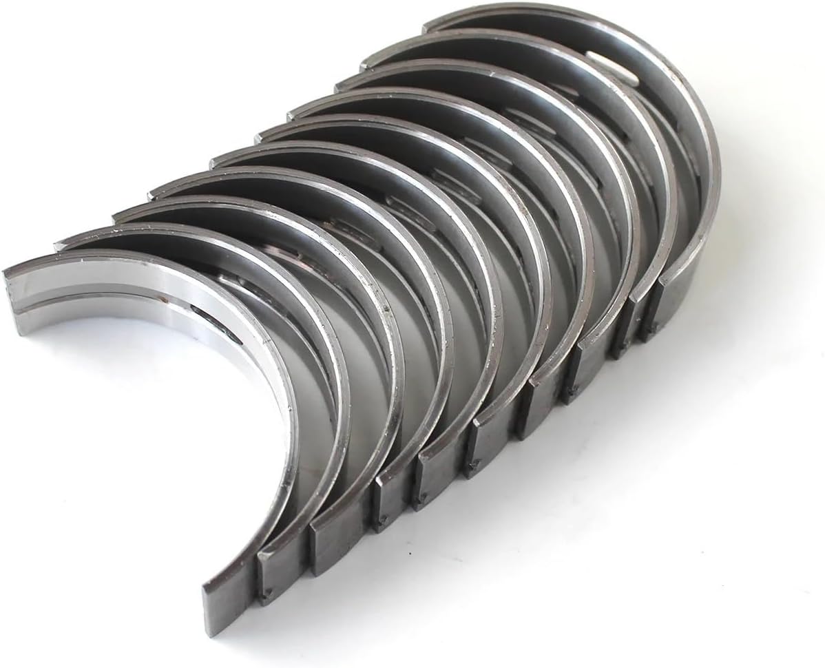 10pcs 2.0 Crankshaft Main Bearings Set 2700330201 2700330202 Compatible with Mercedes-Benz C300 W205 W176 M270 M274 M133 Engine Parts