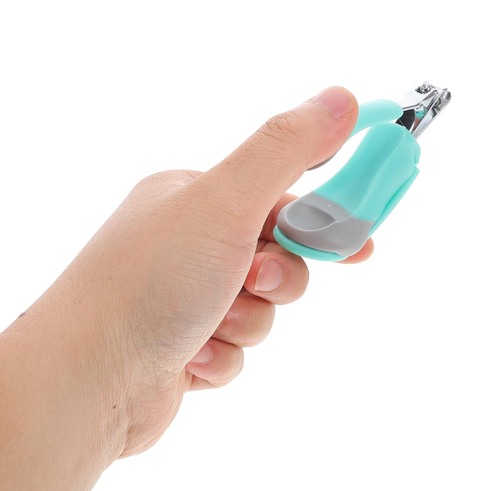 YARNOW Nail Clippers with Magnifying Glass Safe Nail Care Trimmer Ergonomic Grip for Newborns Durable Random Color