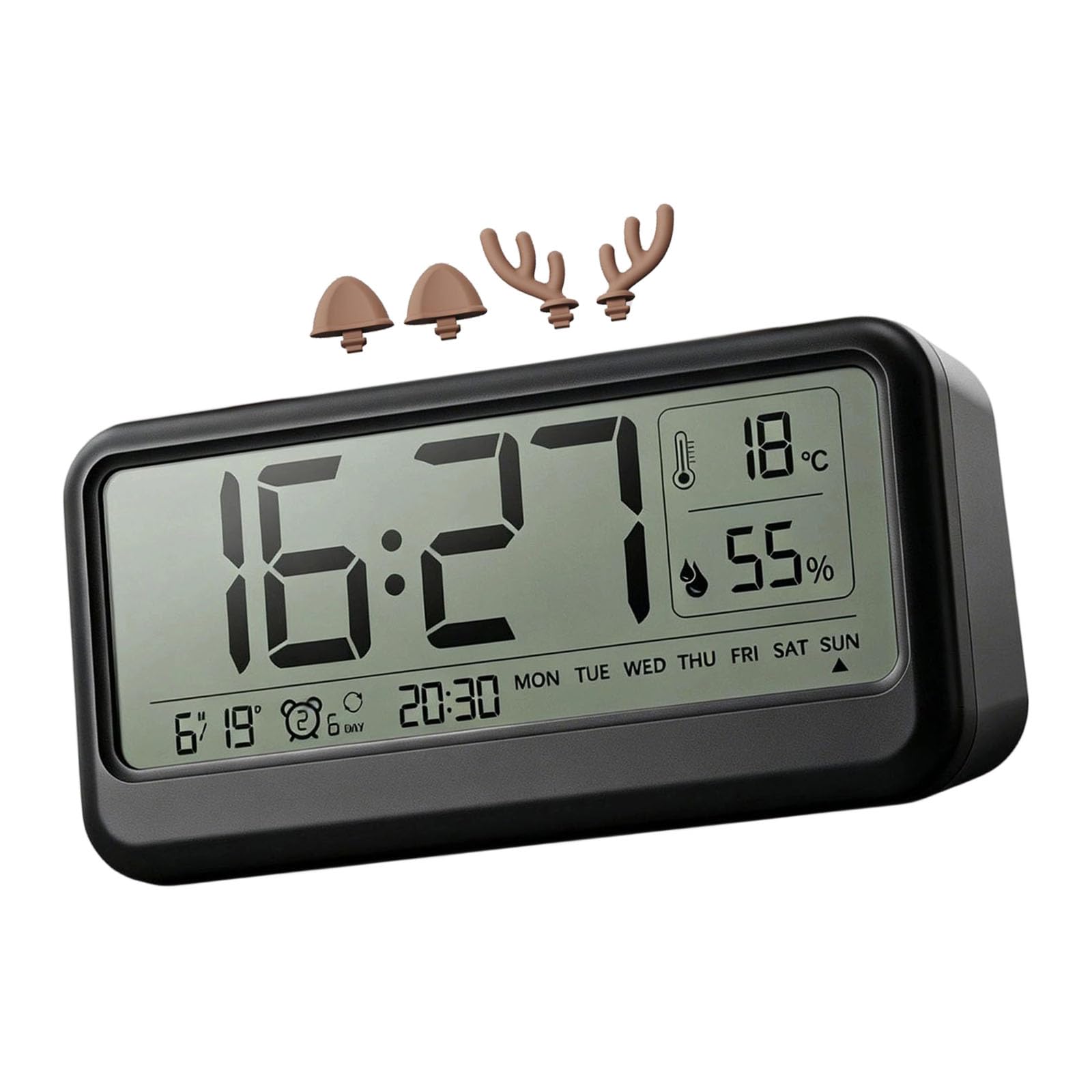 Limtula Digital Desk Clock for Nightstand Alarm Clocks with Day of Week Duals Alarms Clocks for Bedroom