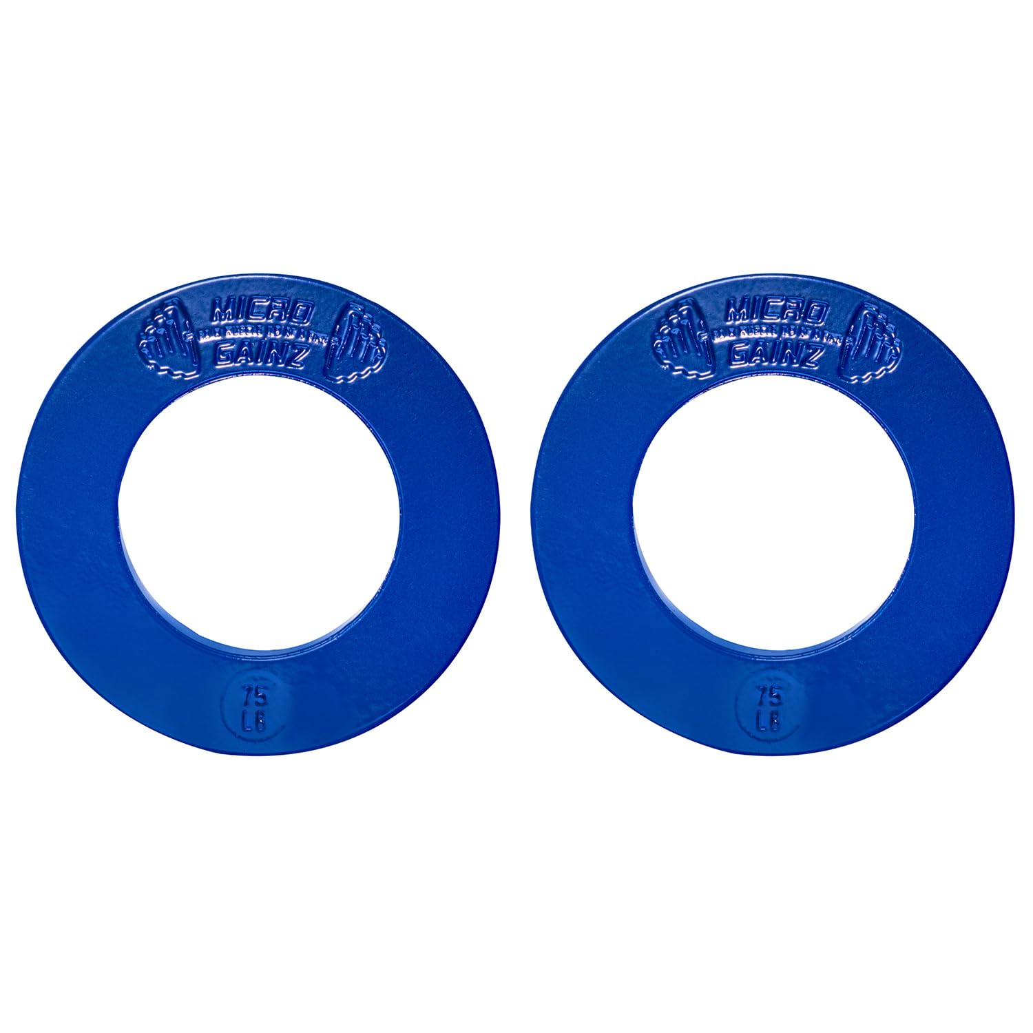 Micro Gainz Calibrated Fractional Weight Plate Set of 2 Plates, Choose Set (.25LB-1.25LB), Designed for Olympic Barbells for Strength Training &amp; Micro Loading Bar Weights, Made in USA