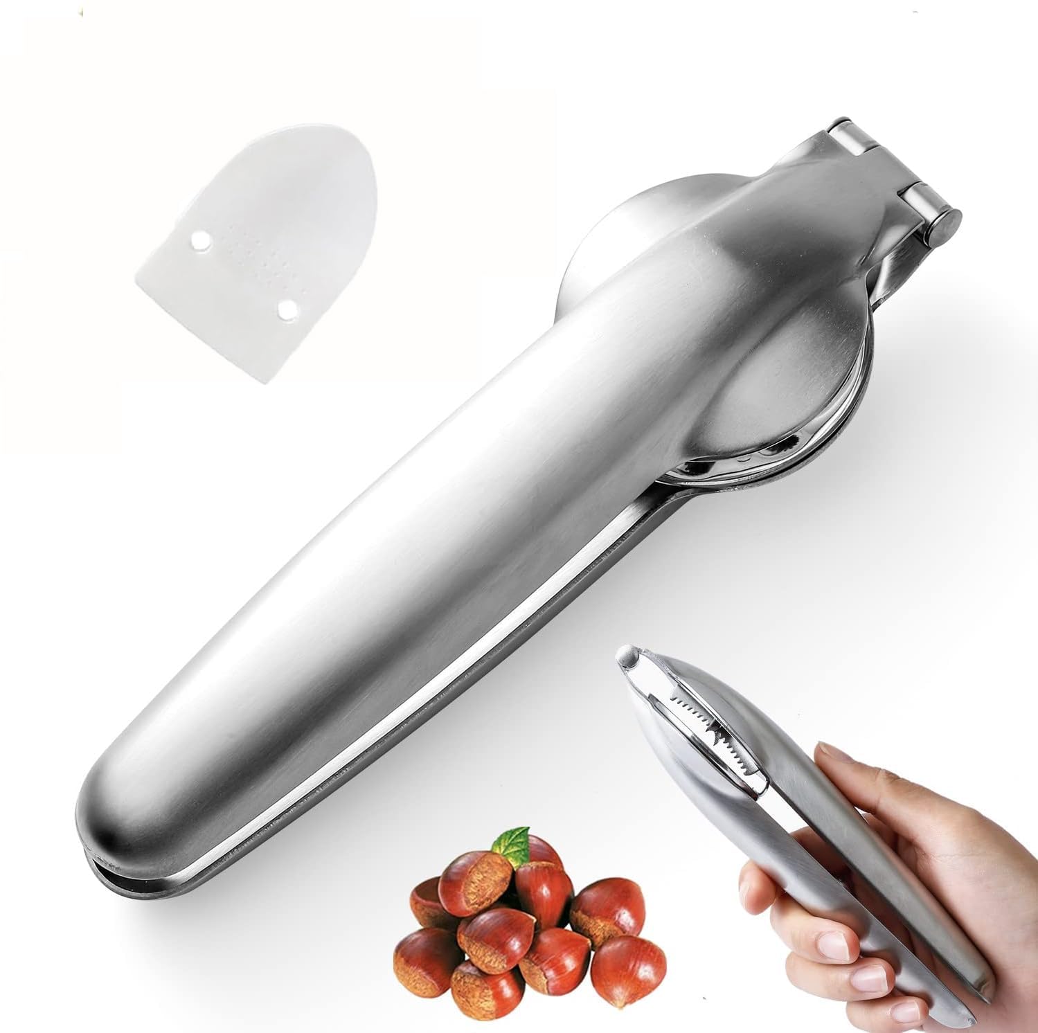 Ouvre-Châtaignes Pince à Châtaigne Casse Amande Ouvre Casse Châtaignes Portable Casse-Noix En Acier Inoxydable Convient Châtaignes, à Toutes Sortes Noix, Aux Accessoires De Cuisine Multifonctionnels