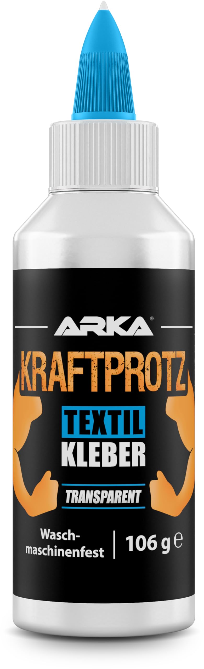 Colle Textile Extra Forte 105 g – Colle Tissu Permanente Résiste Lavage – Transparente Flexible & Sans Solvant – Pour Vêtements Cuir & Couture – KRAFTPROTZ