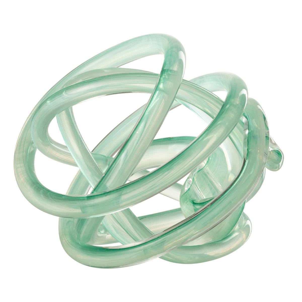 Paris Prix Presse-Papier Nœud en Verre Infinity 20cm Turquoise