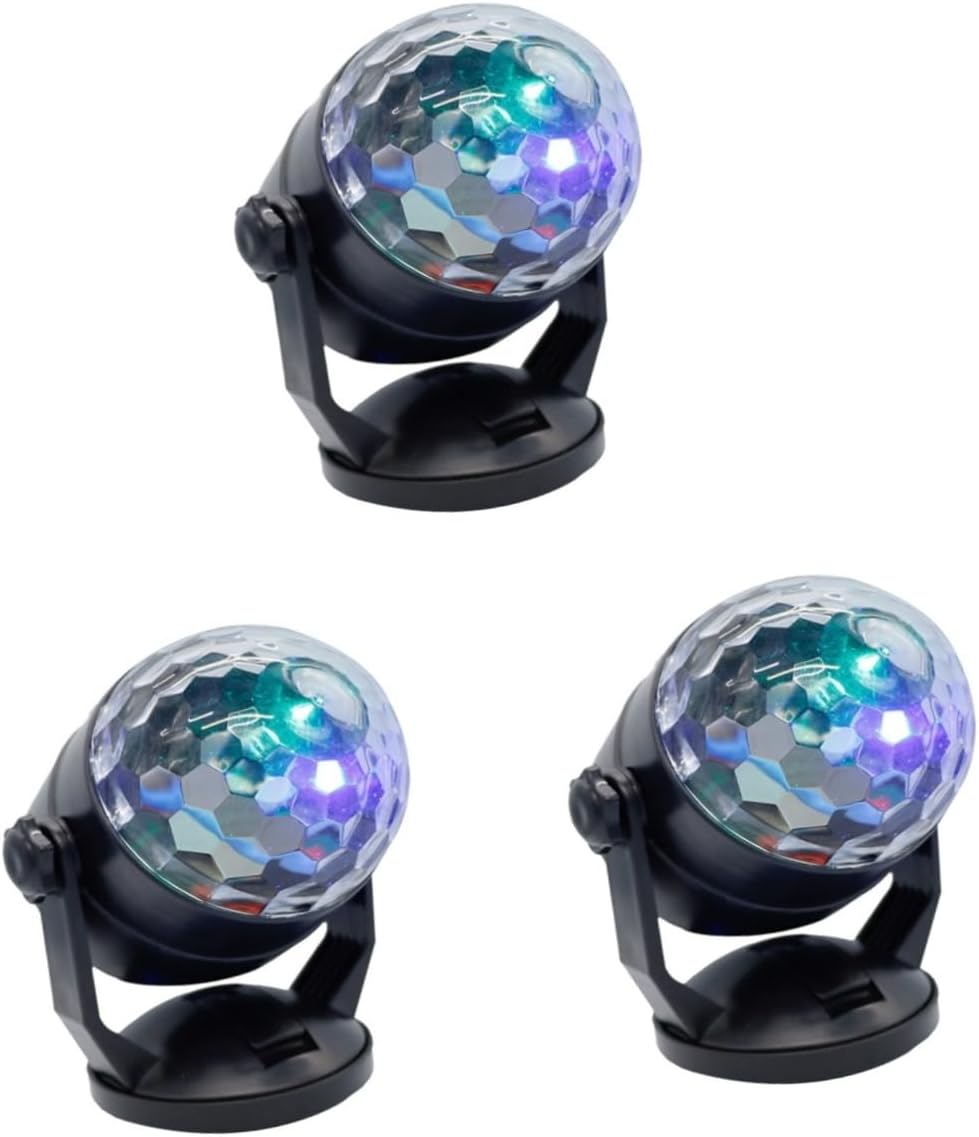 Hemobllo 3pcs Par Light Party Light Disco Party Light Strobe Lamp Stage Light
