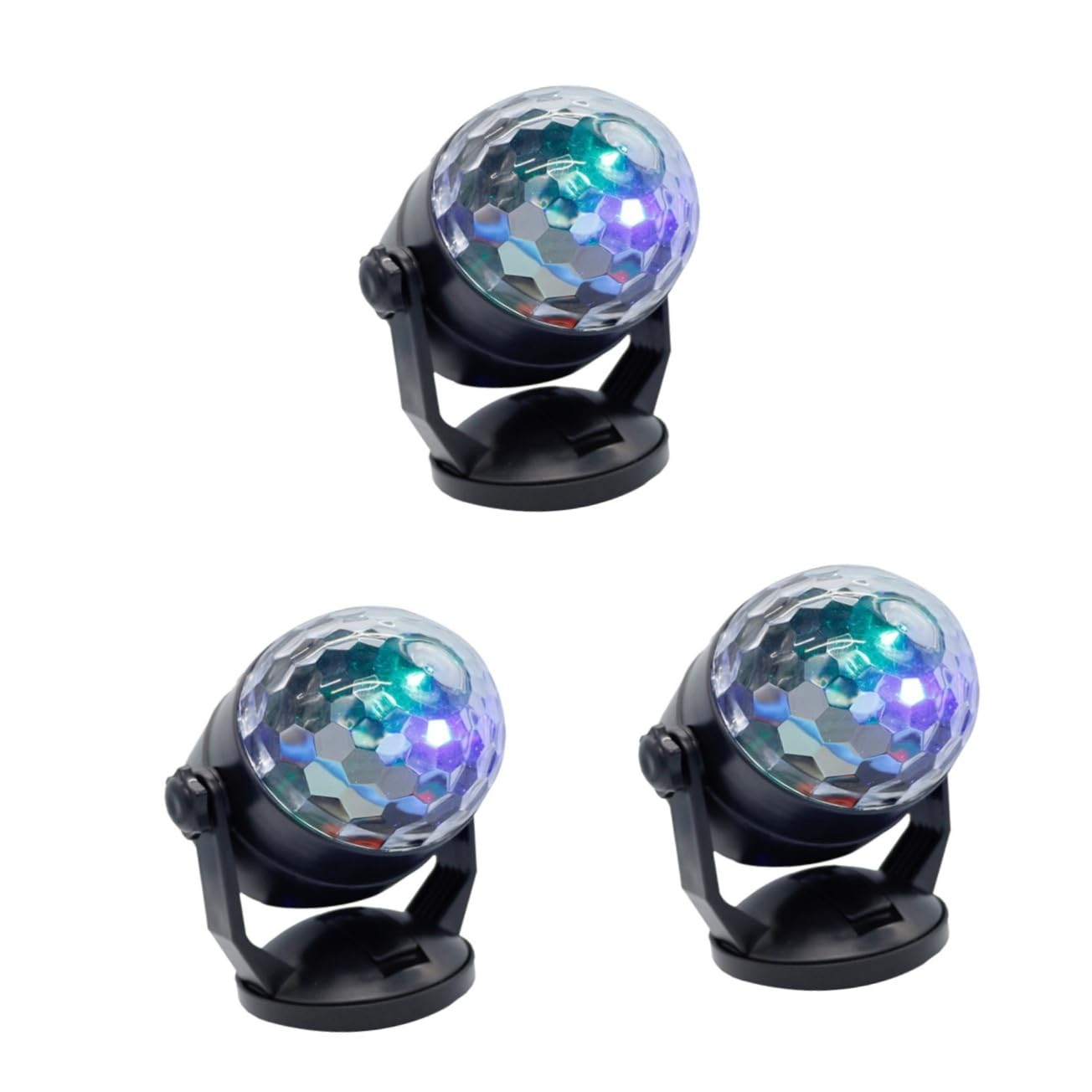Hemobllo 3pcs Par Light Party Light Disco Party Light Strobe Lamp Stage Light