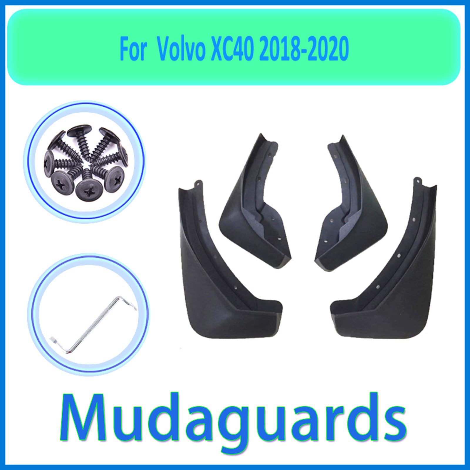 4pcs Mud Flap Mudguards For Volvo XC40 2017 2018 2019 2020 2021 2022 Fender~p109271454