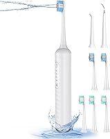 Vista 8 de Cepillo de dientes eléctrico con hilo dental de agua, kit de limpieza de dientes 3 en 1 con 7 modos, combo de cepillo de dientes eléctrico e hilo
