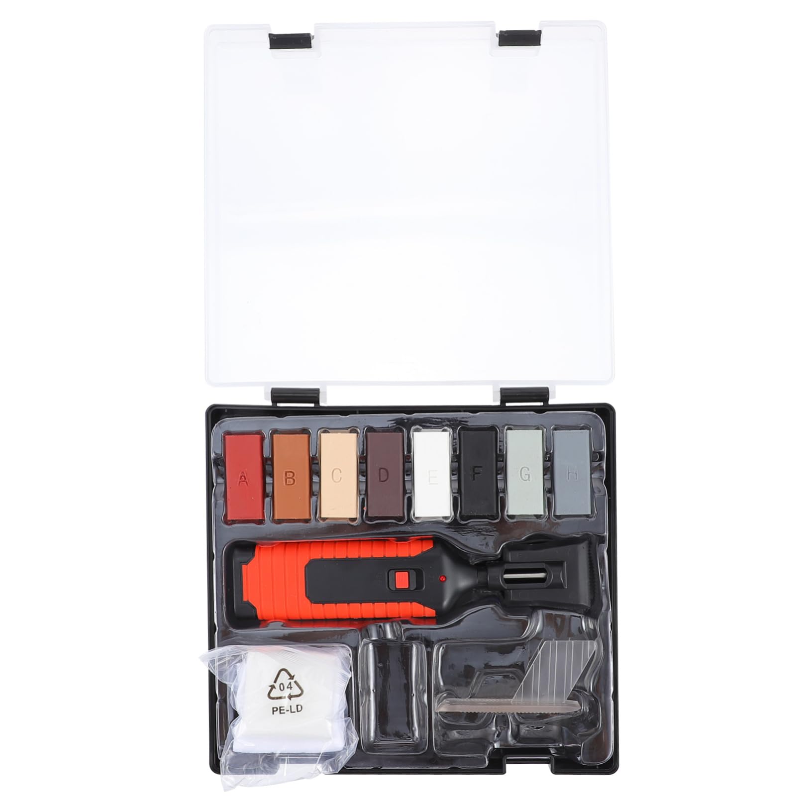 SHINEOFI Kit de Reparación de Suelos y Azulejos de Cerámica, Fácil de Usar, 8 Bloques de Cera y Caja Pequeña, para Oficina y Barco