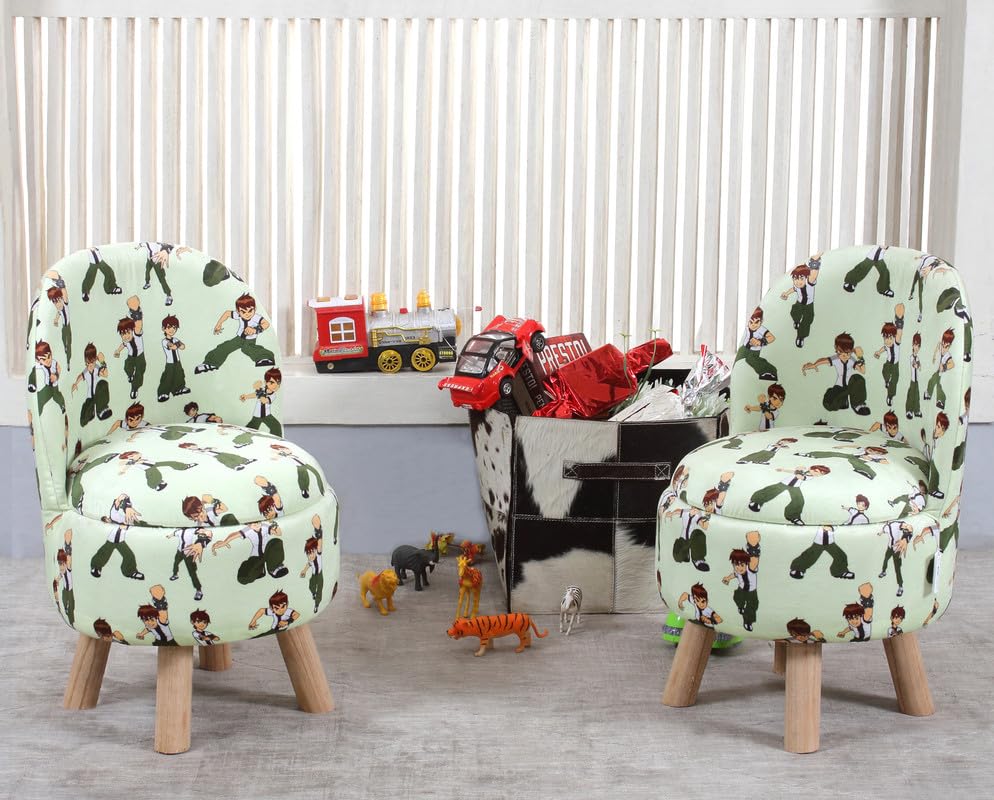 rugsxerry furniture ottoman kids pouffe stool for small baby chair study stool for kids playing products little baby dining chair for feeding kids cartoon bedroom chair,14x14x26 inch, pack of 2