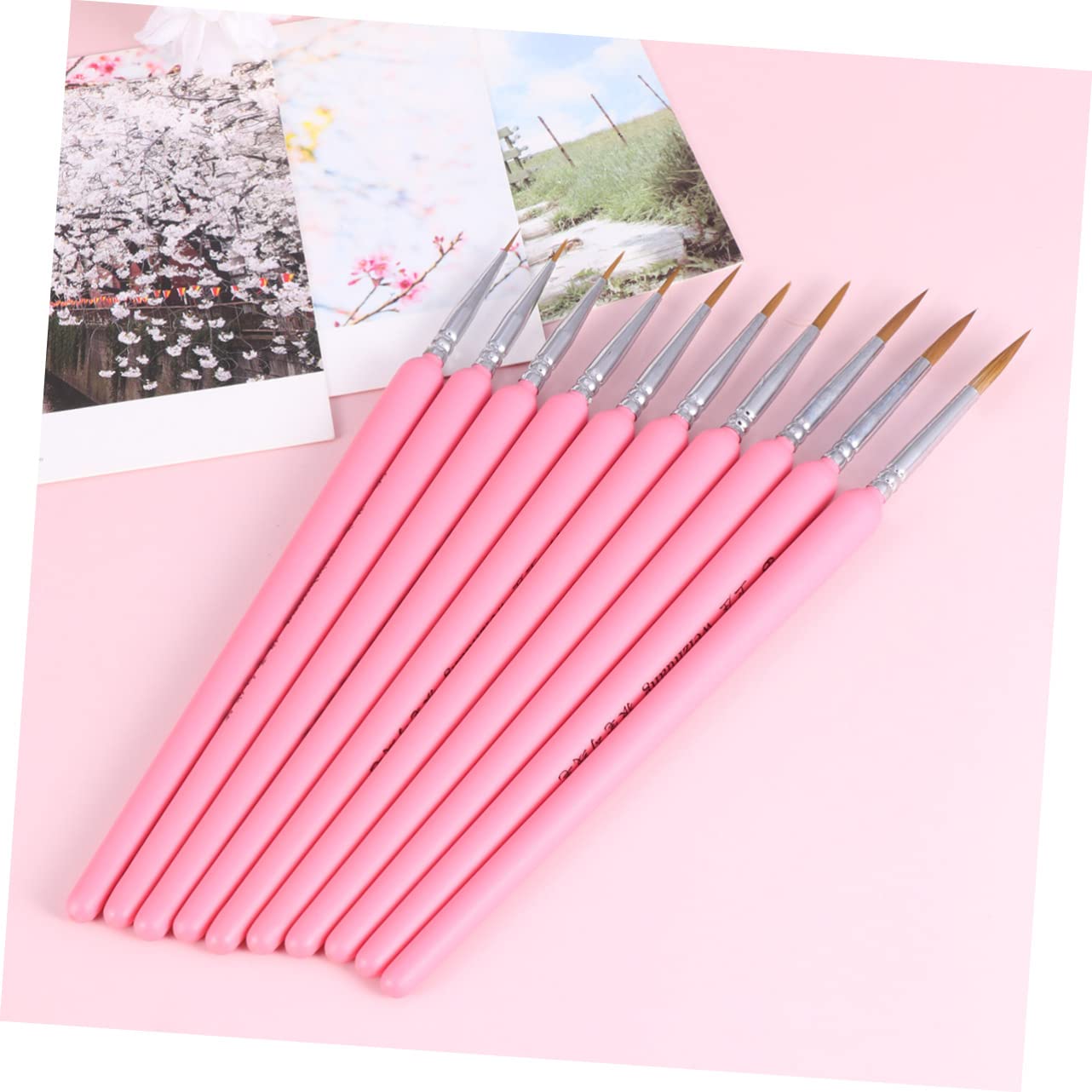 STOBOK 3juegos Pinceles De Pelo De para Pintura Detallada Pinceles para Acuarela y Óleo para Artistas y Estudiantes