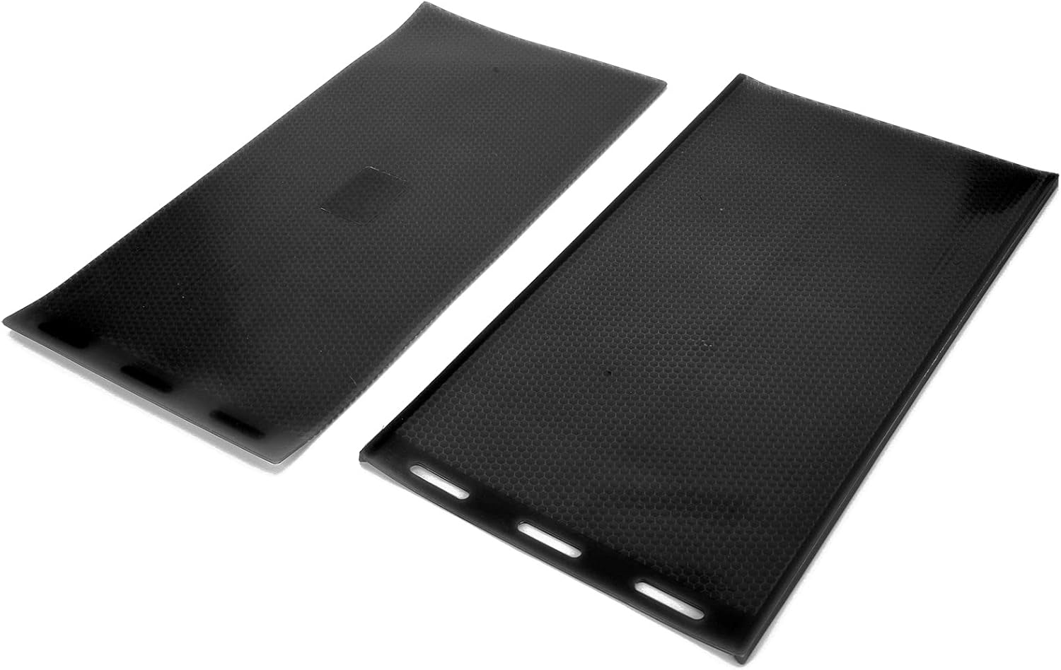2Pc Rubber Beeswax Sheet Mold, Flexible Beeswax Press Tool for Beekeepers, Reusable Embosser with Raised Hive Pattern for DIY Foundation Sheets (Black)