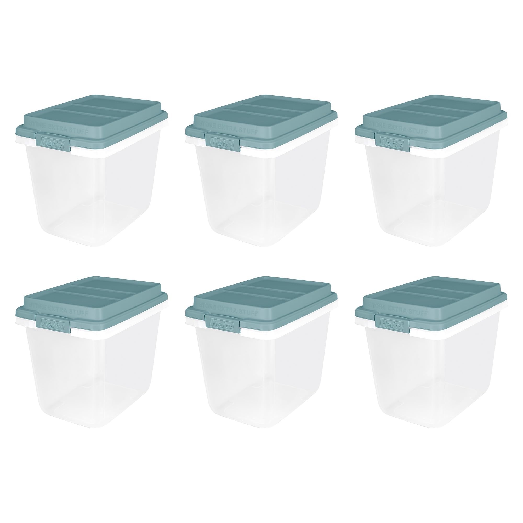 Hefty Lift Off Smoke Blue Bins